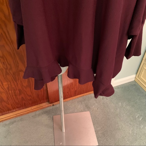 ALFANI Turtleneck Ruffle Poncho Style Sweater - Picture 11 of 14